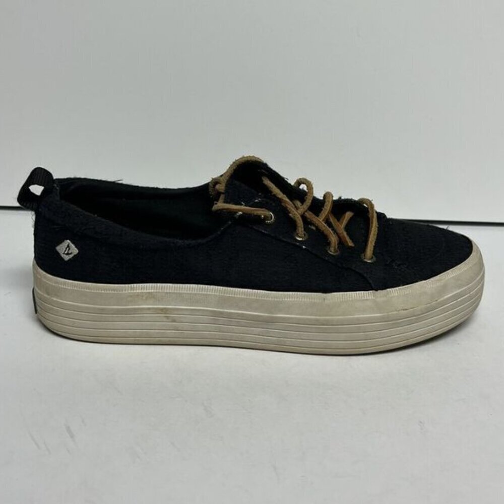 Sperry Womens Crest Vibe Sneaker Black Size 8 M